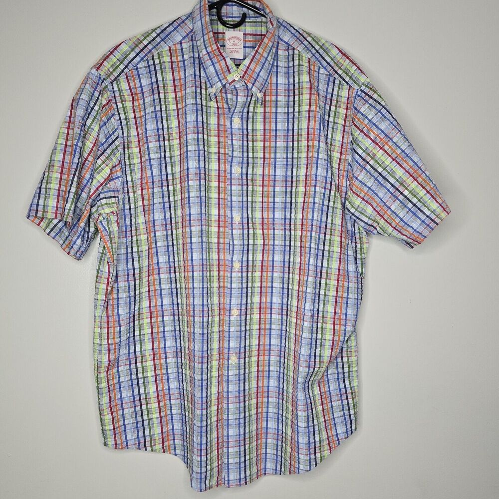 Brooks Brothers 346 Dress‎ Shirt Mens XL Regular Fit Button Down